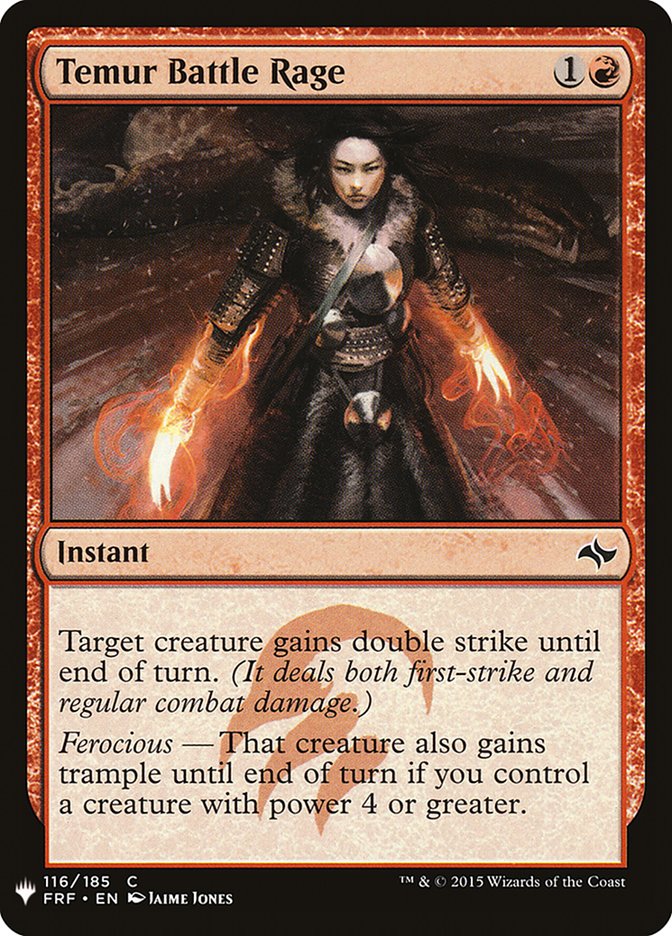 Temur Battle Rage [Mystery Booster] | Jomio and Rueliete's Cards and Comics