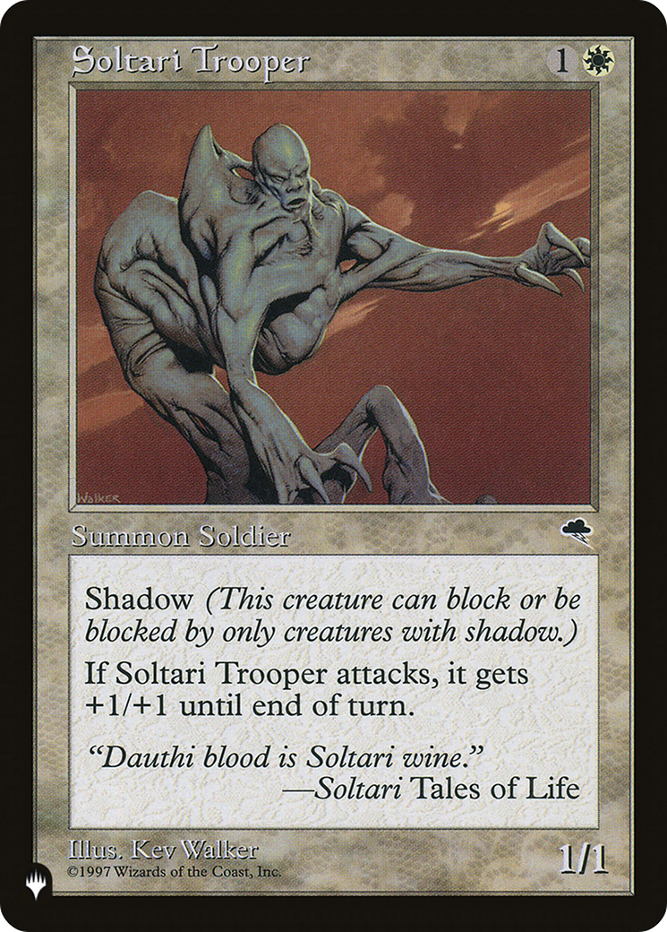 Soltari Trooper [The List] | Jomio and Rueliete's Cards and Comics