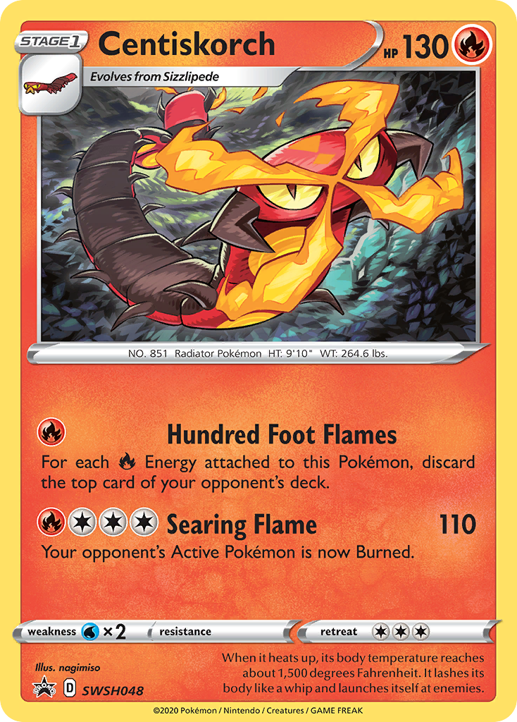 Centiskorch (SWSH048) [Sword & Shield: Black Star Promos] | Jomio and Rueliete's Cards and Comics