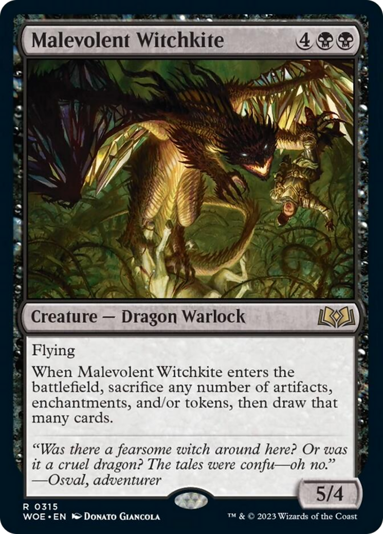 Malevolent Witchkite [Wilds of Eldraine] | Jomio and Rueliete's Cards and Comics