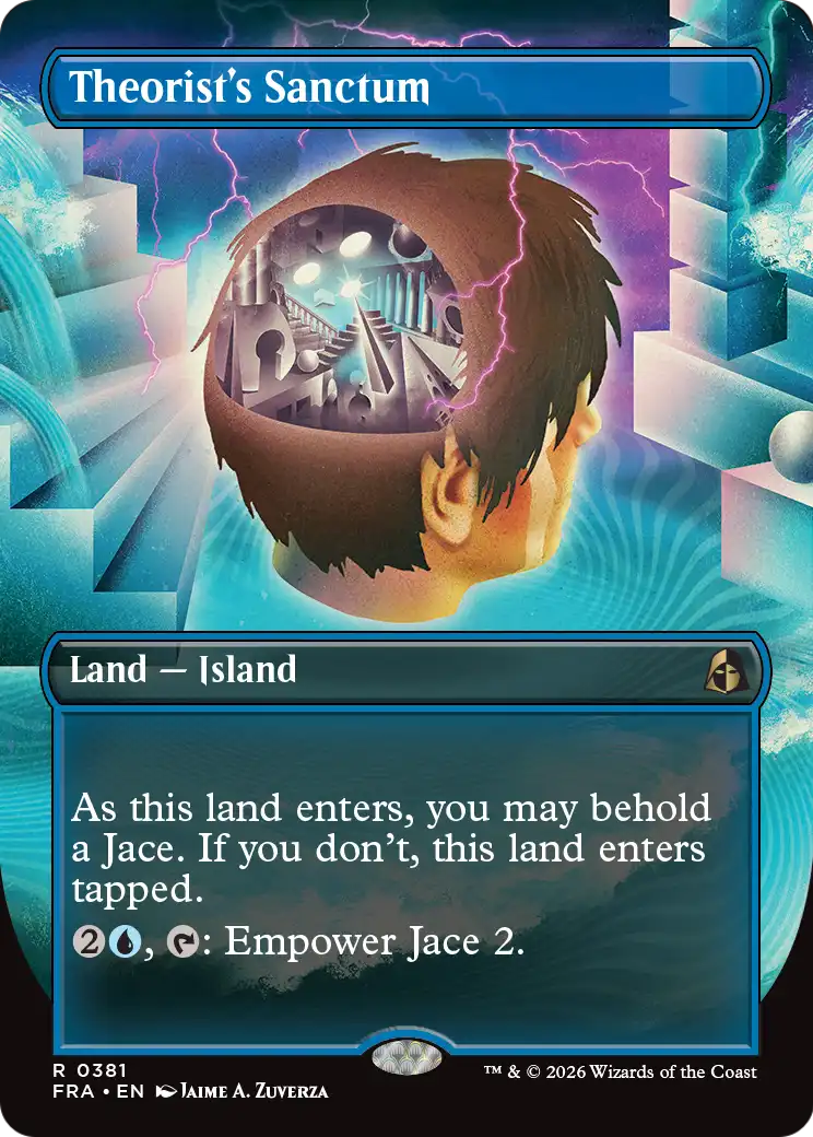 Theorist's Sanctum (Borderless) [Reality Fracture] | Jomio and Rueliete's Cards and Comics