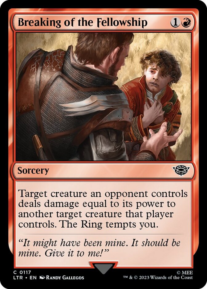Breaking of the Fellowship [The Lord of the Rings: Tales of Middle-Earth] | Jomio and Rueliete's Cards and Comics