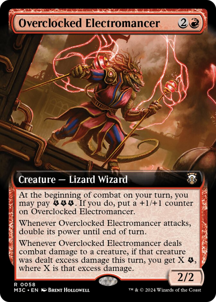 Overclocked Electromancer (Extended Art) [Modern Horizons 3 Commander] | Jomio and Rueliete's Cards and Comics