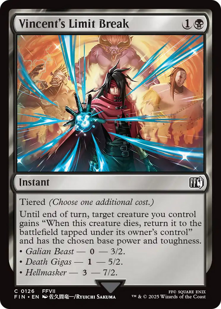 Vincent's Limit Break [FINAL FANTASY] | Jomio and Rueliete's Cards and Comics
