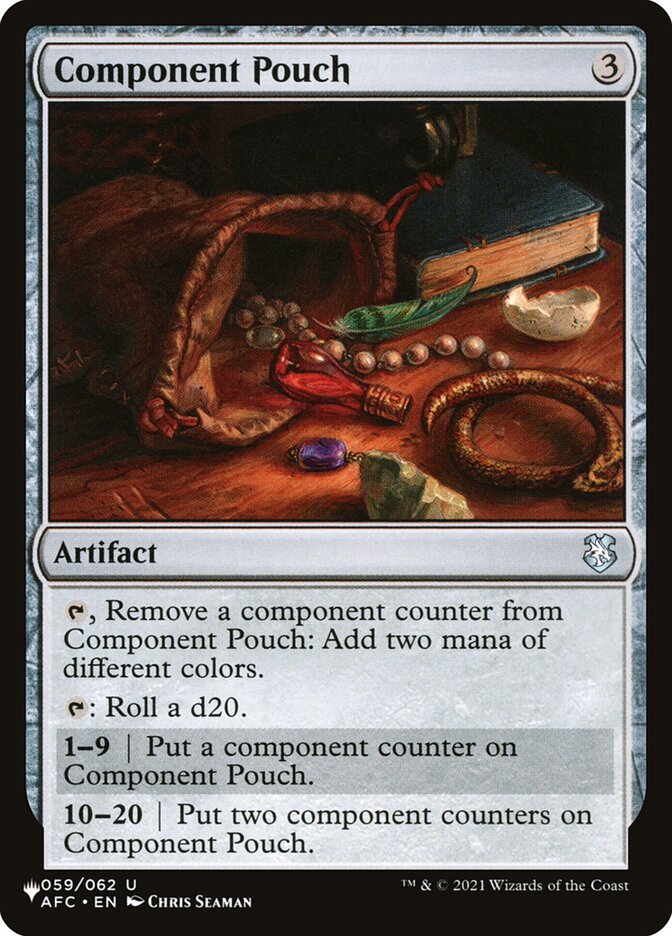 Component Pouch [The List] | Jomio and Rueliete's Cards and Comics