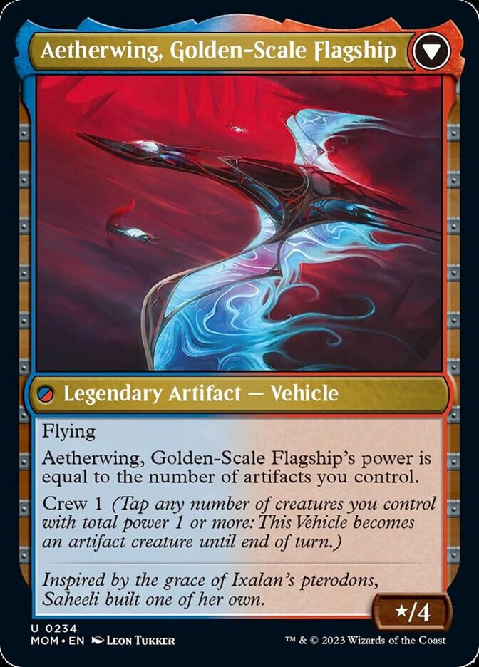 Invasion of Kaladesh // Aetherwing, Golden-Scale Flagship [March of the Machine] | Jomio and Rueliete's Cards and Comics