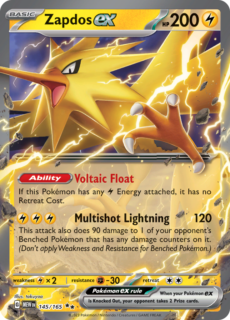 Zapdos ex (145/165) [Scarlet & Violet 151] | Jomio and Rueliete's Cards and Comics