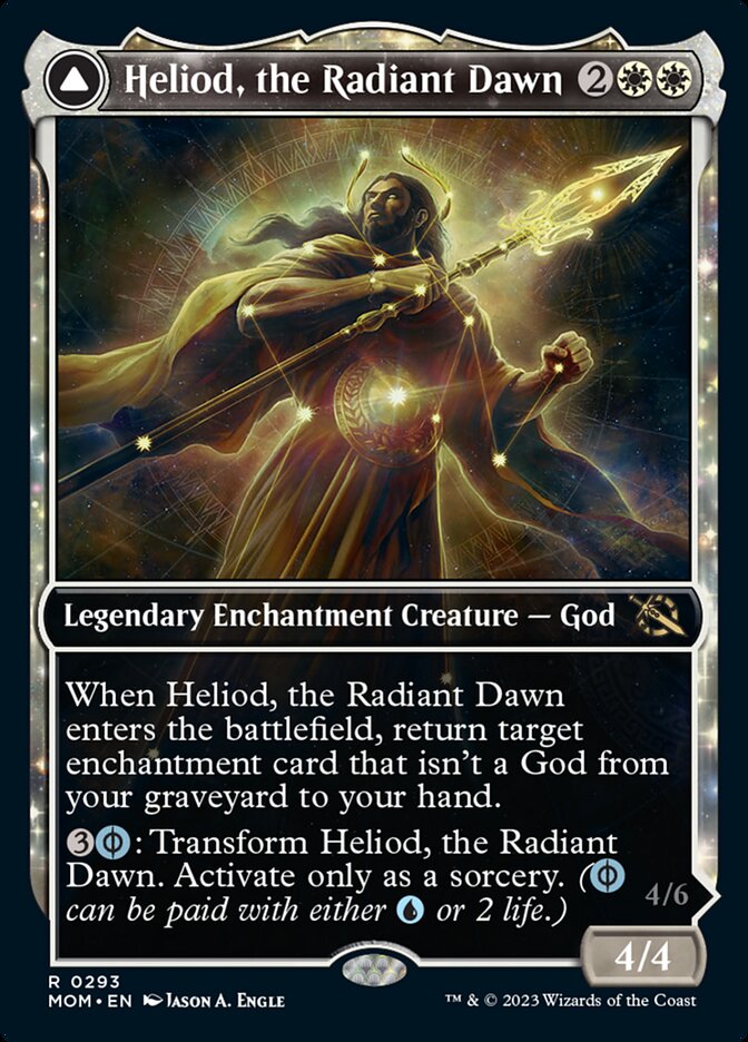 Heliod, the Radiant Dawn // Heliod, the Warped Eclipse (Showcase Planar Booster Fun) [March of the Machine] | Jomio and Rueliete's Cards and Comics