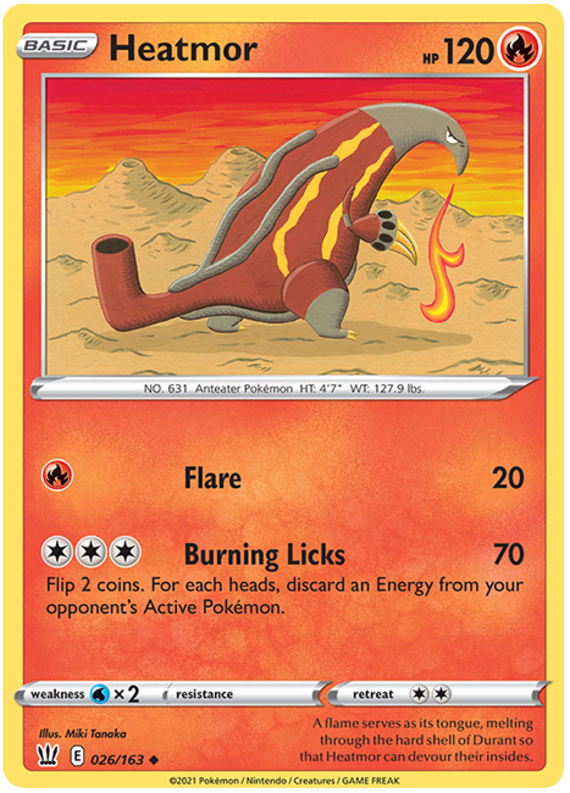 Heatmor (026/163) [Sword & Shield: Battle Styles] | Jomio and Rueliete's Cards and Comics