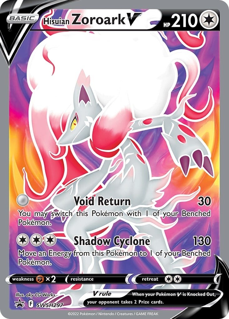 Hisuian Zoroark V (SWSH297) [Sword & Shield: Black Star Promos] | Jomio and Rueliete's Cards and Comics