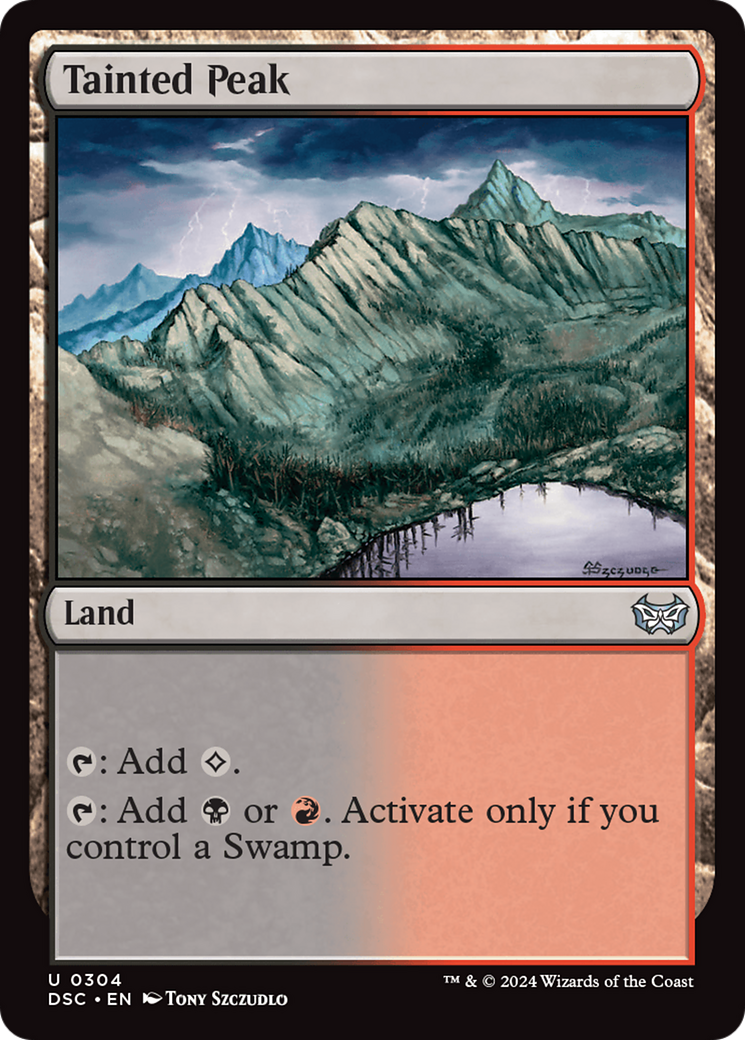 Tainted Peak [Duskmourn: House of Horror Commander] | Jomio and Rueliete's Cards and Comics