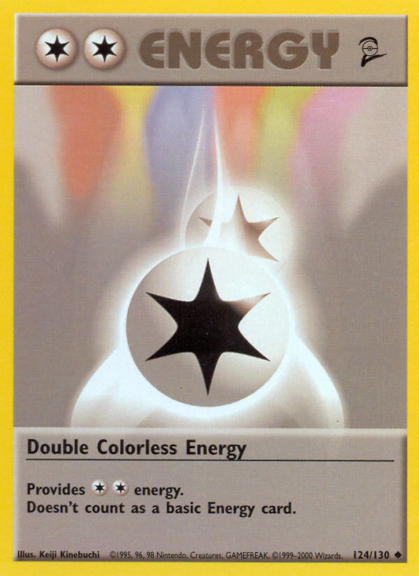 Double Colorless Energy (124/130) [Base Set 2] | Jomio and Rueliete's Cards and Comics