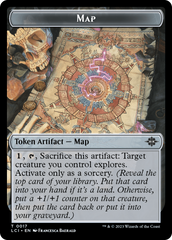 Map // Golem Double-Sided Token [The Lost Caverns of Ixalan Tokens] | Jomio and Rueliete's Cards and Comics