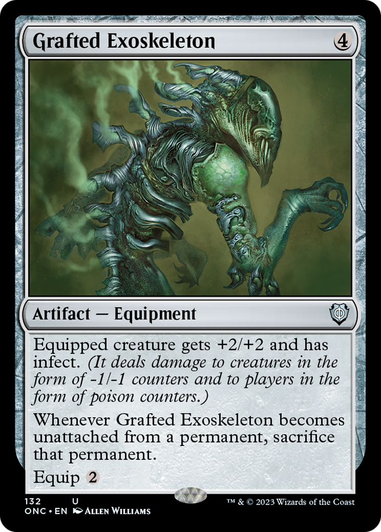 Grafted Exoskeleton [Phyrexia: All Will Be One Commander] | Jomio and Rueliete's Cards and Comics