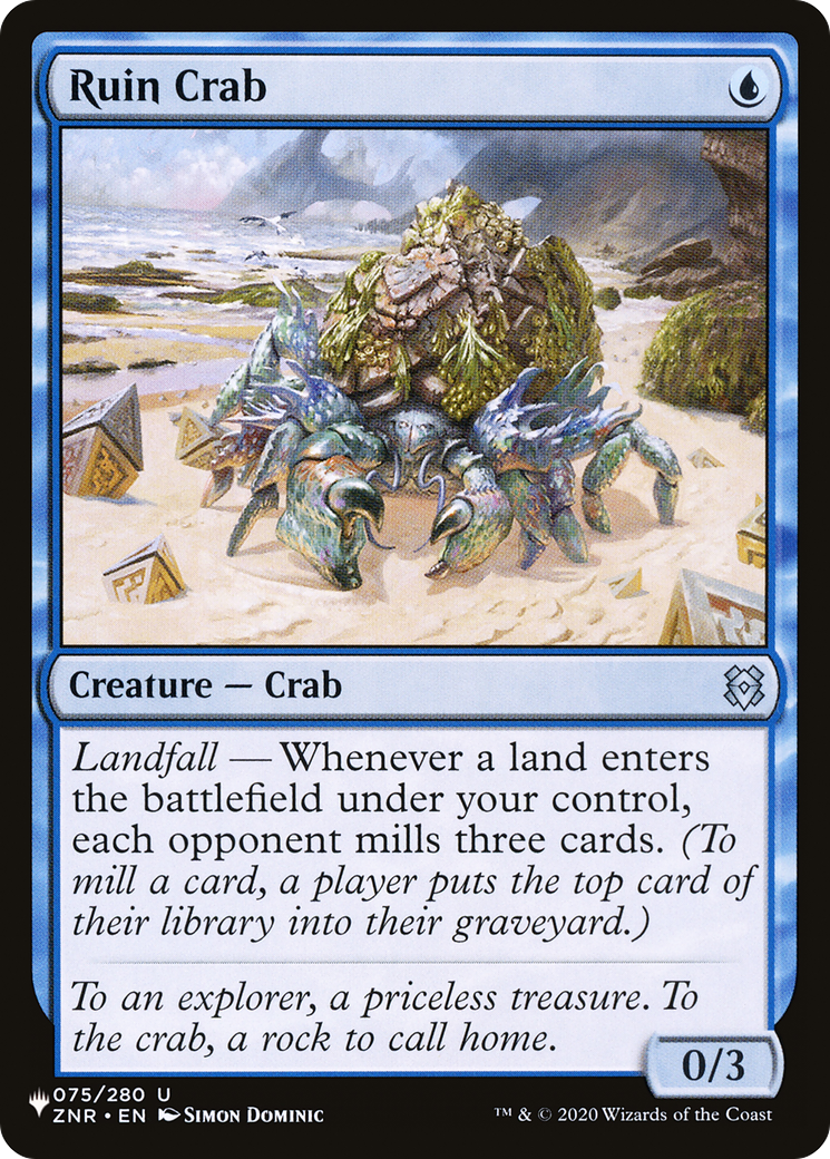 Ruin Crab [The List] | Jomio and Rueliete's Cards and Comics