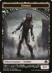 Zombie // Zombie Double-Sided Token [Eldritch Moon Prerelease Promos] | Jomio and Rueliete's Cards and Comics