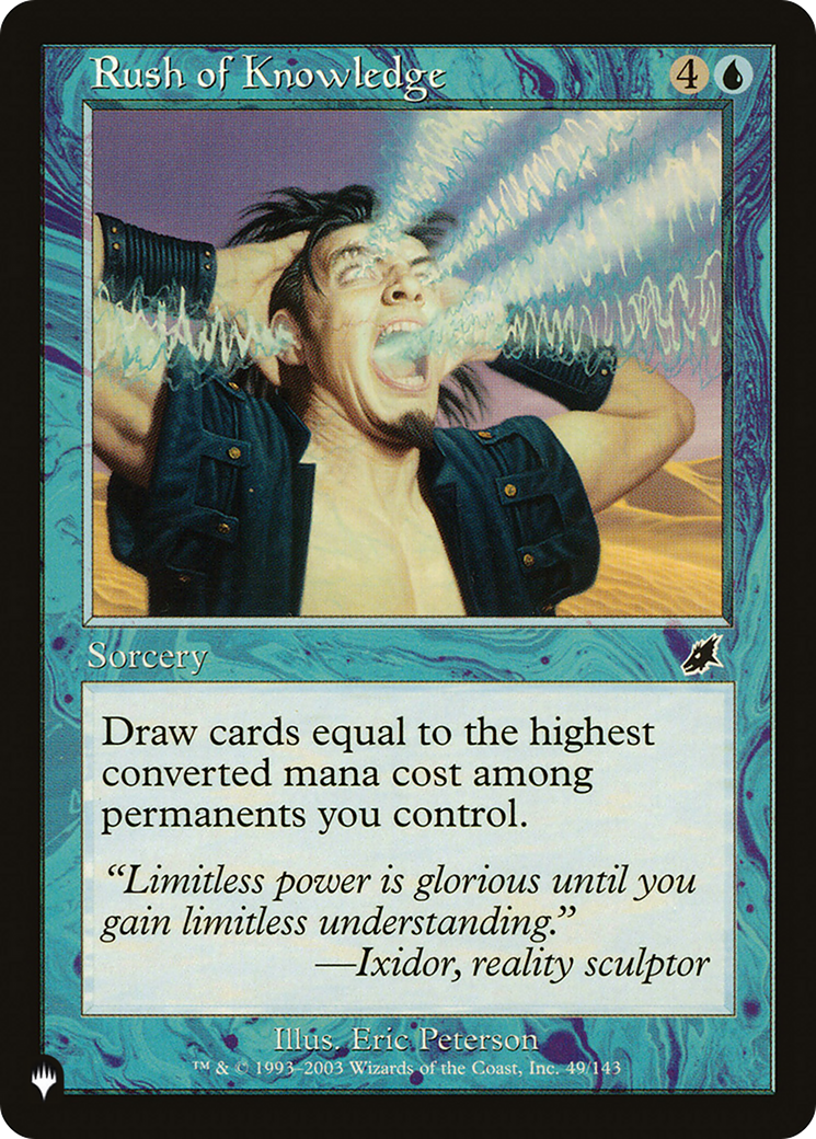 Rush of Knowledge [The List] | Jomio and Rueliete's Cards and Comics