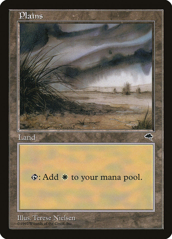 Plains (Signature on Center Left) [Tempest] | Jomio and Rueliete's Cards and Comics