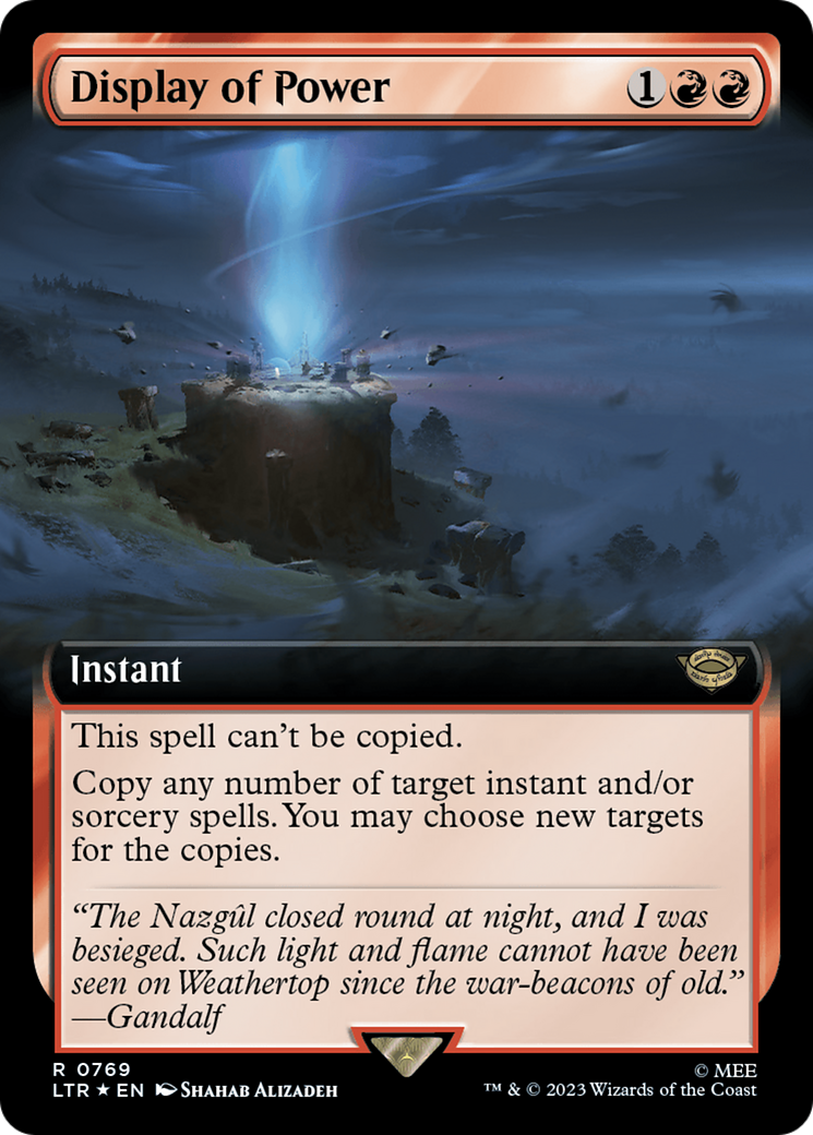 Display of Power (Extended Art) (Surge Foil) [The Lord of the Rings: Tales of Middle-Earth] | Jomio and Rueliete's Cards and Comics
