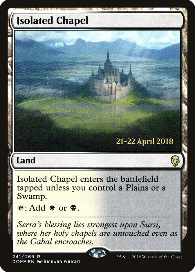 Isolated Chapel [Dominaria Prerelease Promos] | Jomio and Rueliete's Cards and Comics