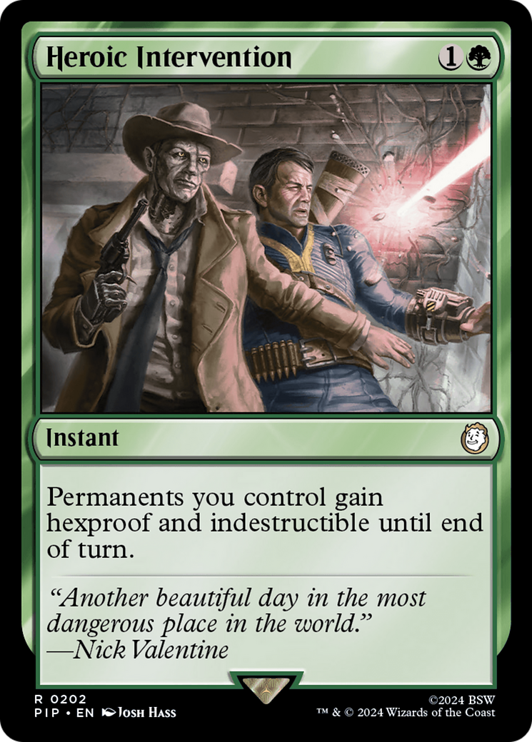 Heroic Intervention [Fallout] | Jomio and Rueliete's Cards and Comics