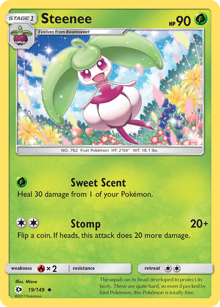 Steenee (19/149) [Sun & Moon: Base Set] | Jomio and Rueliete's Cards and Comics