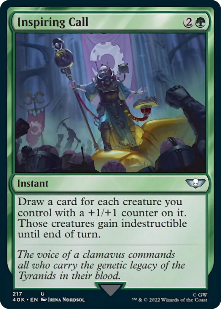 Inspiring Call (Surge Foil) [Warhammer 40,000] | Jomio and Rueliete's Cards and Comics