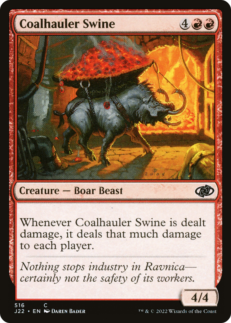 Coalhauler Swine [Jumpstart 2022] | Jomio and Rueliete's Cards and Comics