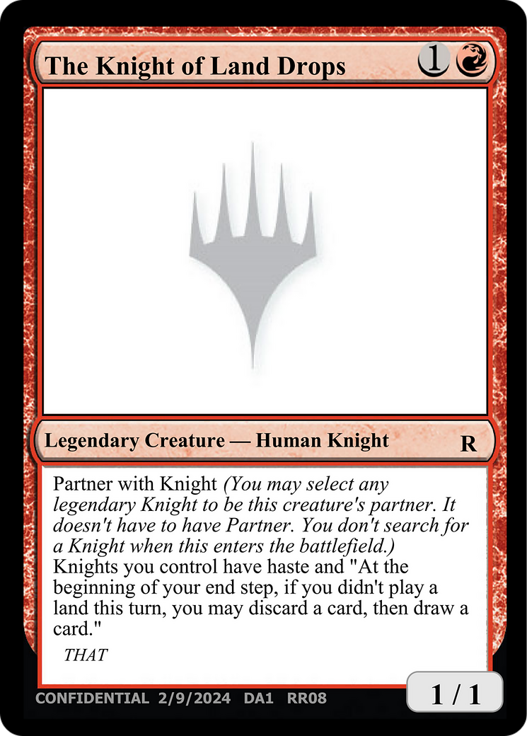 The Knight of Land Drops [Unknown Event] | Jomio and Rueliete's Cards and Comics