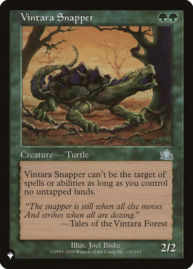 Vintara Snapper [The List] | Jomio and Rueliete's Cards and Comics