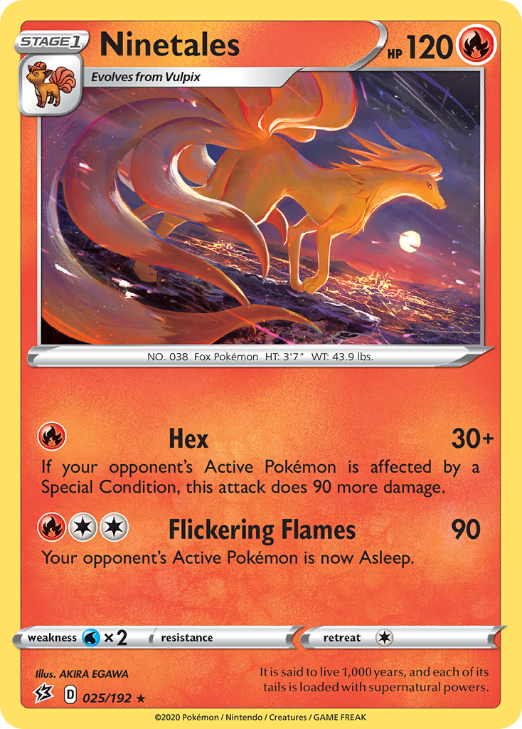 Ninetales (025/192) [Sword & Shield: Rebel Clash] | Jomio and Rueliete's Cards and Comics