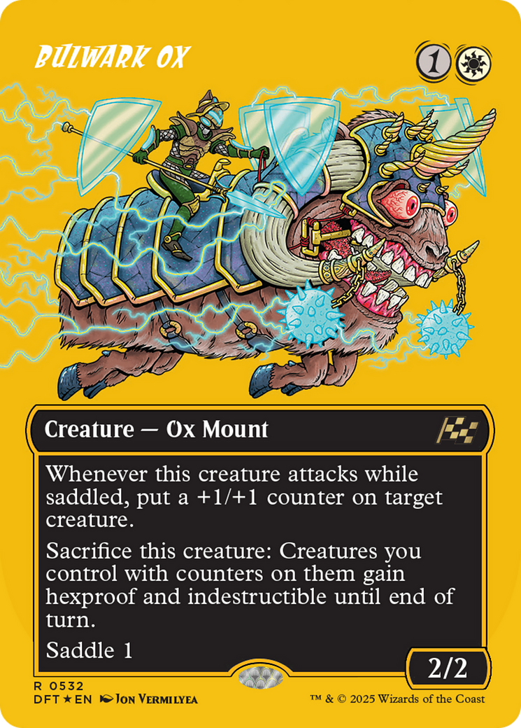 Bulwark Ox (Borderless) (First-Place Foil) [Aetherdrift] | Jomio and Rueliete's Cards and Comics