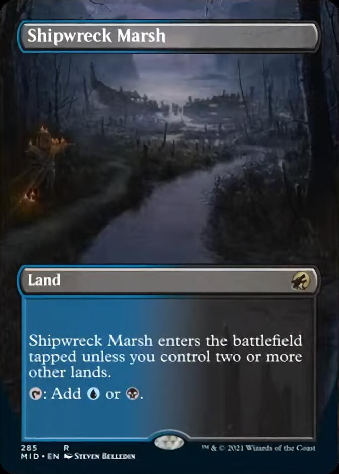 Shipwreck Marsh (Borderless Alternate Art) [Innistrad: Midnight Hunt] | Jomio and Rueliete's Cards and Comics