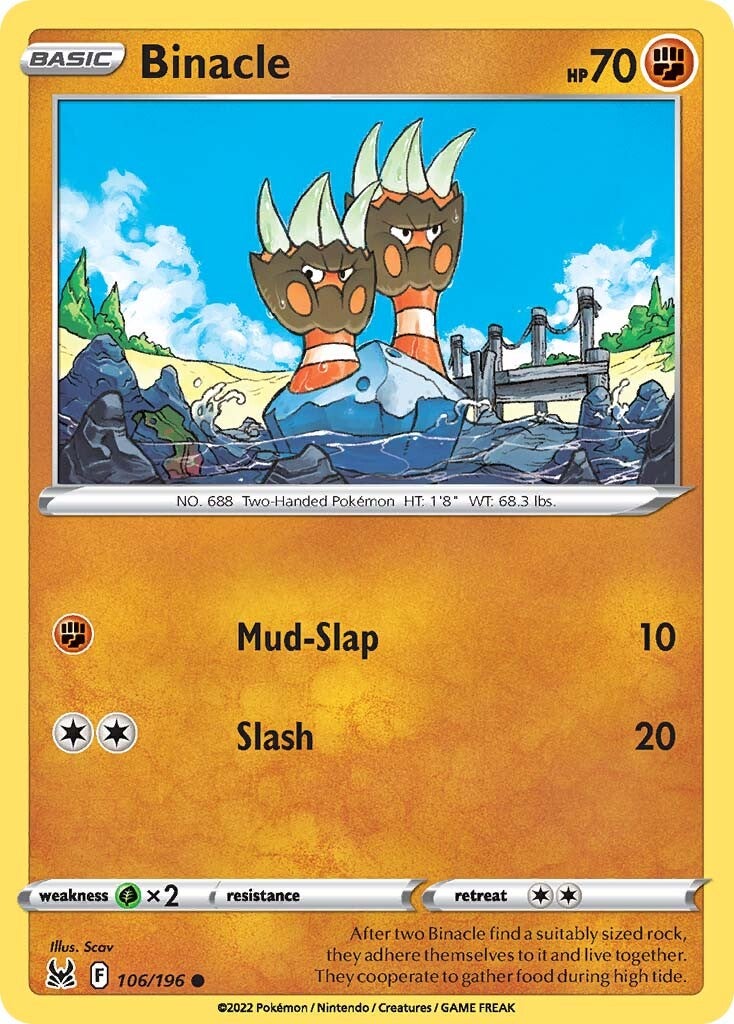 Binacle (106/196) [Sword & Shield: Lost Origin] | Jomio and Rueliete's Cards and Comics