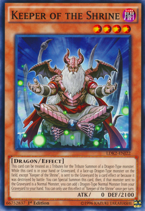 Keeper of the Shrine [LDK2-ENJ22] Common | Jomio and Rueliete's Cards and Comics