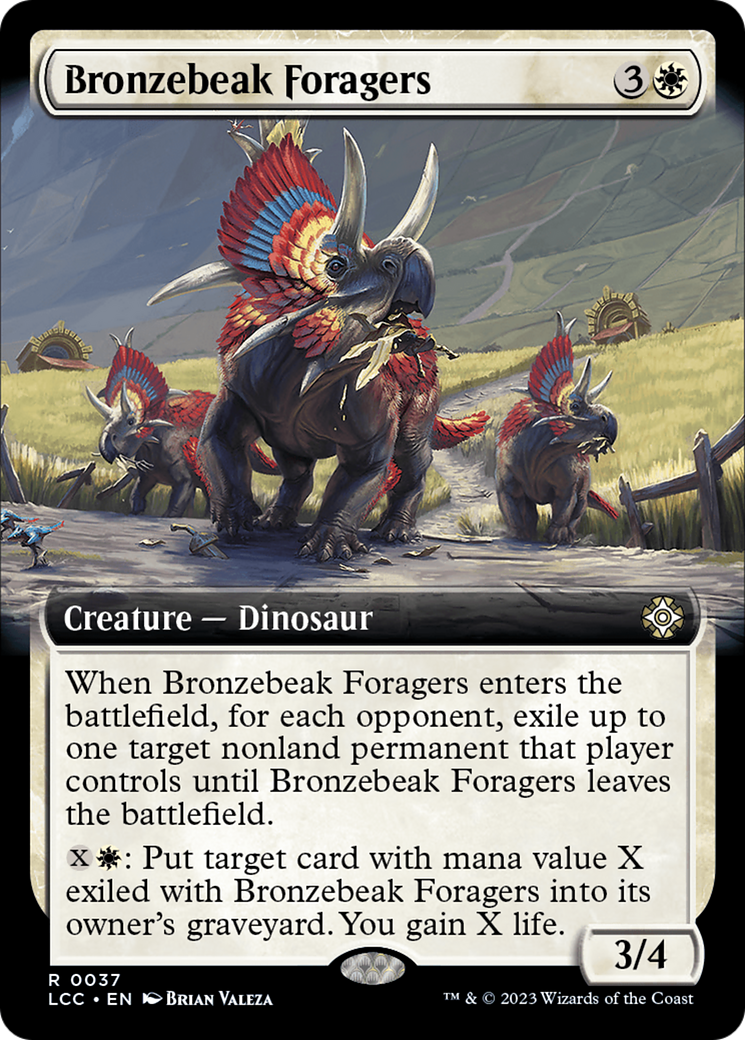 Bronzebeak Foragers (Extended Art) [The Lost Caverns of Ixalan Commander] | Jomio and Rueliete's Cards and Comics
