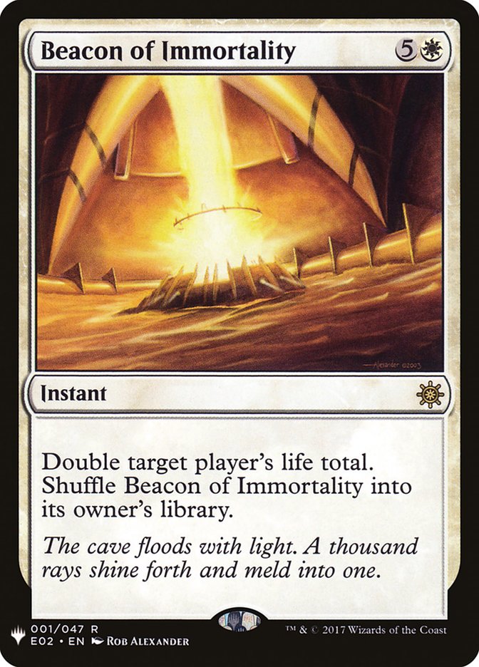 Beacon of Immortality [Mystery Booster] | Jomio and Rueliete's Cards and Comics