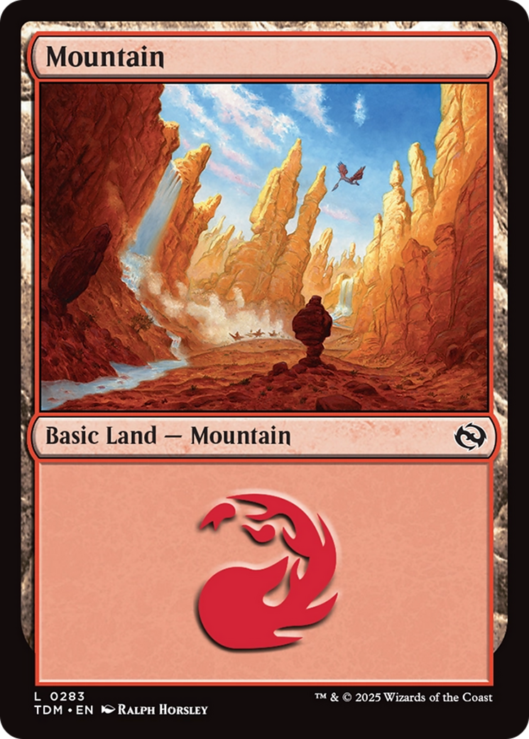 Mountain (0283) [Tarkir: Dragonstorm] | Jomio and Rueliete's Cards and Comics