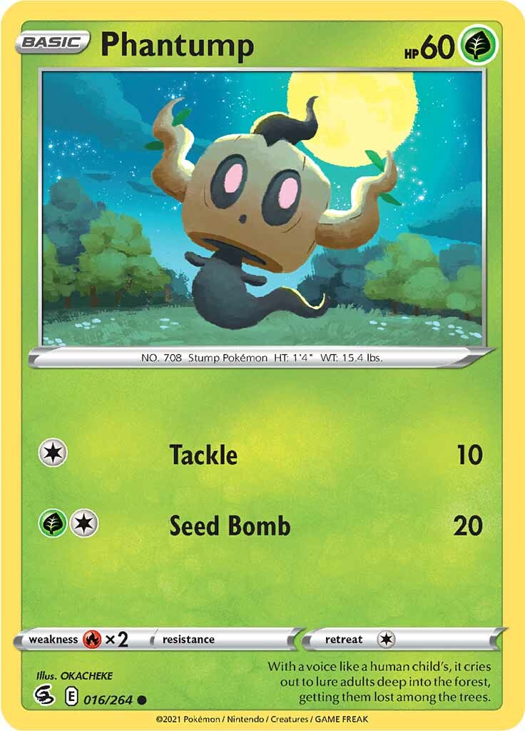 Phantump (016/264) [Sword & Shield: Fusion Strike] | Jomio and Rueliete's Cards and Comics