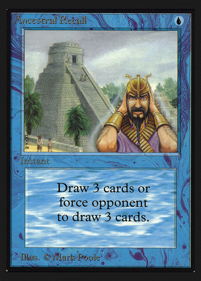 Ancestral Recall [International Collectors' Edition] | Jomio and Rueliete's Cards and Comics