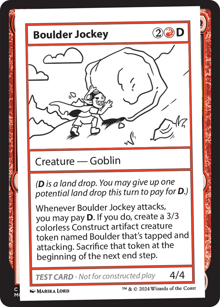 Boulder Jockey [Mystery Booster 2 Playtest Cards] | Jomio and Rueliete's Cards and Comics