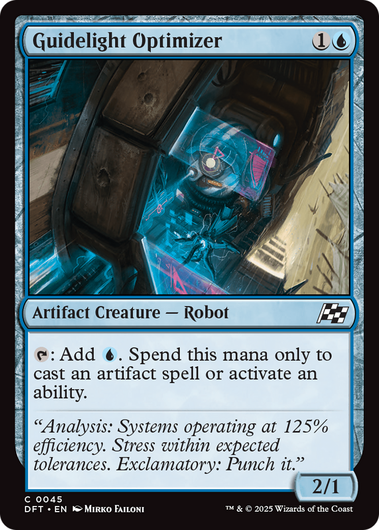 Guidelight Optimizer [Aetherdrift] | Jomio and Rueliete's Cards and Comics