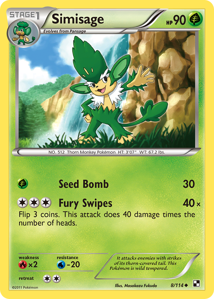 Simisage (8/114) [Black & White: Base Set] | Jomio and Rueliete's Cards and Comics