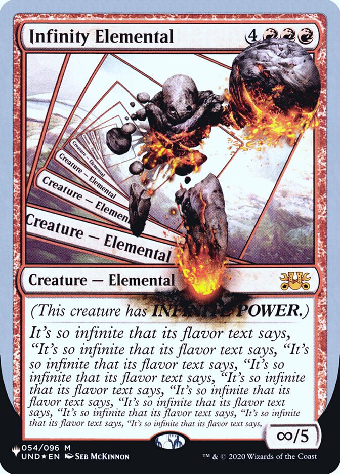 Infinity Elemental (Unfinity Foil Edition) [The List] | Jomio and Rueliete's Cards and Comics