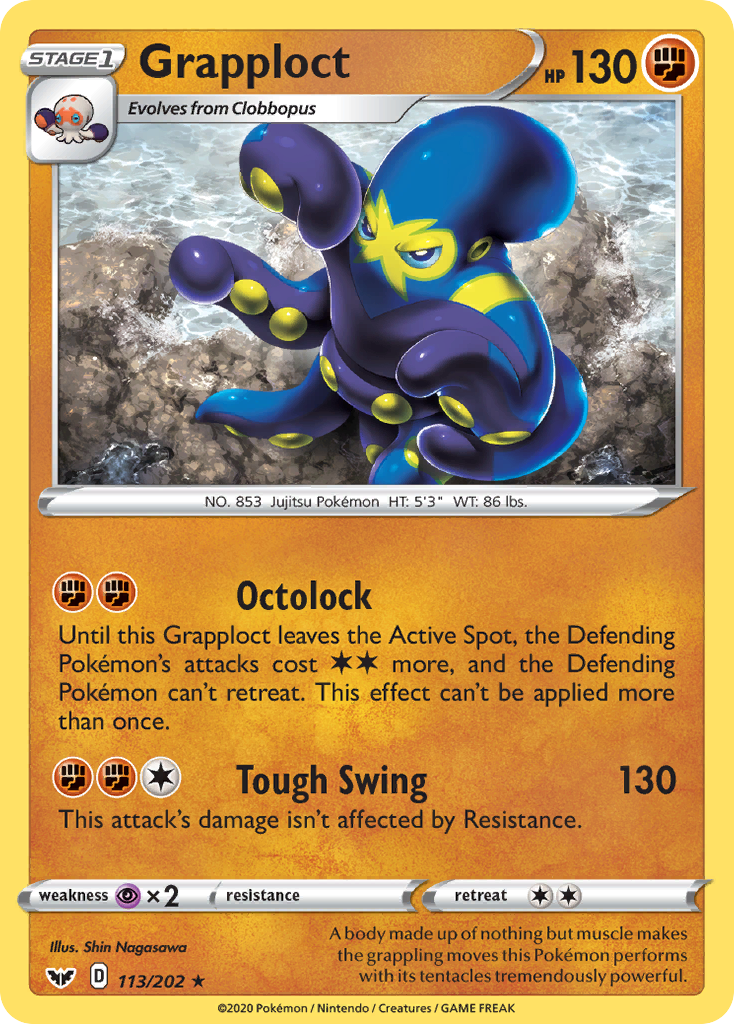 Grapploct (113/202) [Sword & Shield: Base Set] | Jomio and Rueliete's Cards and Comics