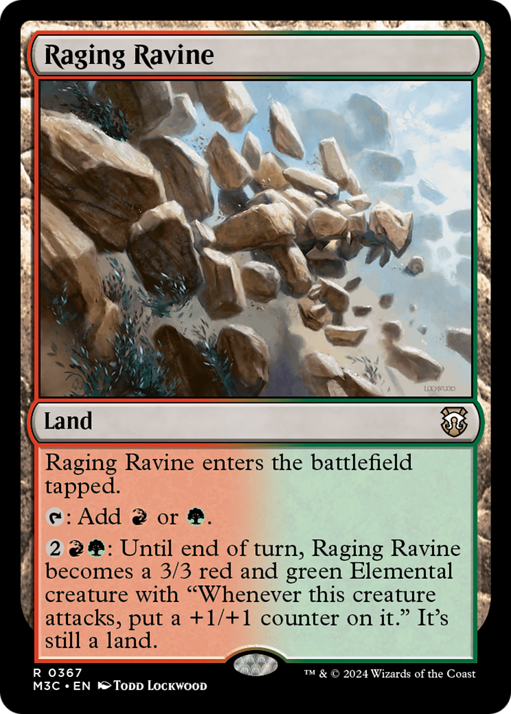 Raging Ravine (Ripple Foil) [Modern Horizons 3 Commander] | Jomio and Rueliete's Cards and Comics