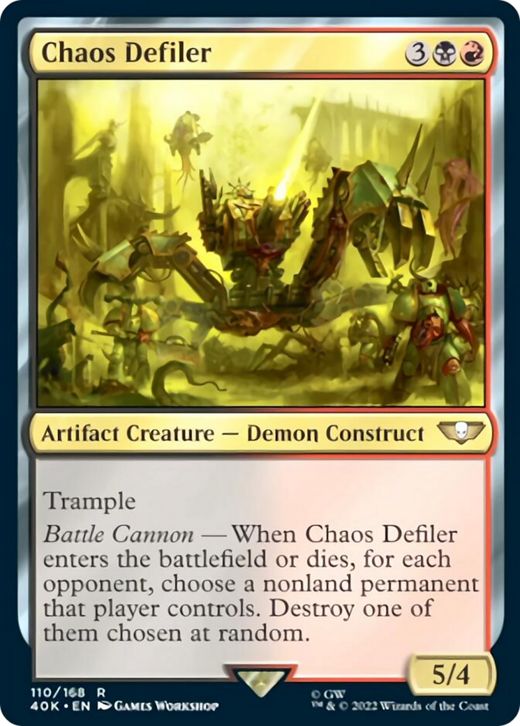 Chaos Defiler [Warhammer 40,000] | Jomio and Rueliete's Cards and Comics