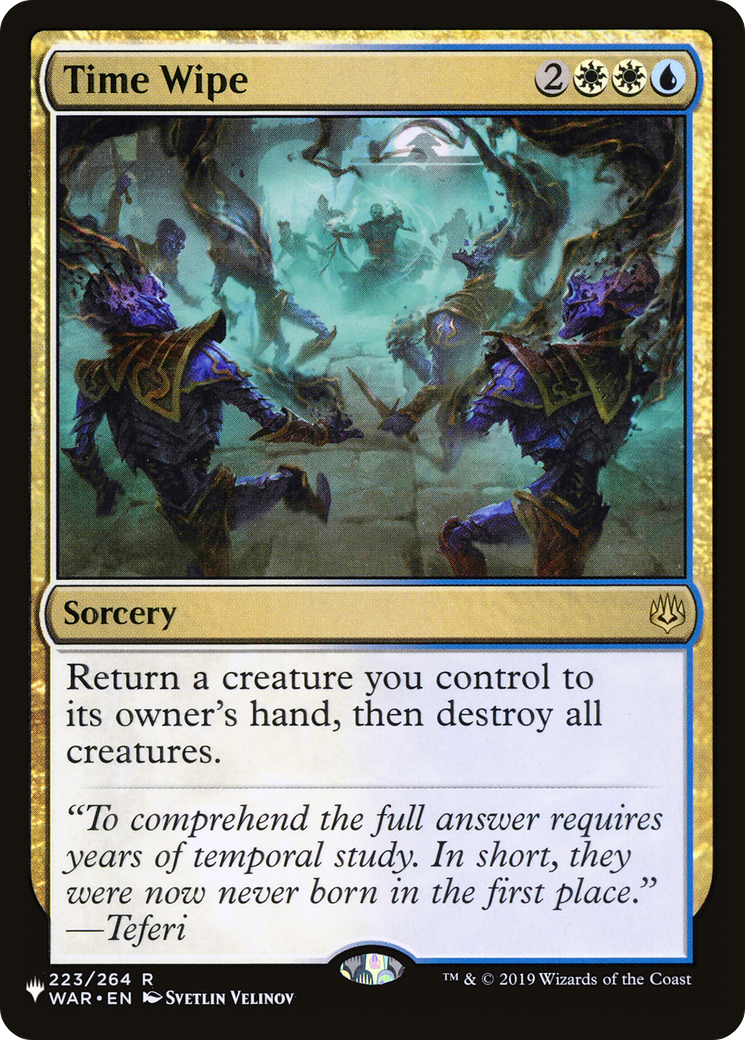 Time Wipe [Secret Lair: From Cute to Brute] | Jomio and Rueliete's Cards and Comics