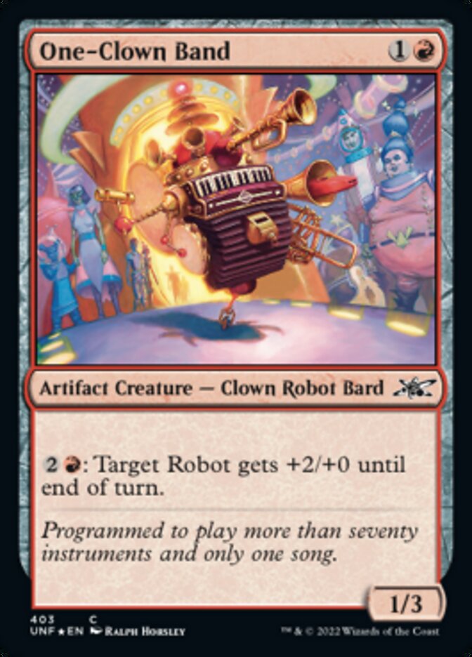 One-Clown Band (Galaxy Foil) [Unfinity] | Jomio and Rueliete's Cards and Comics