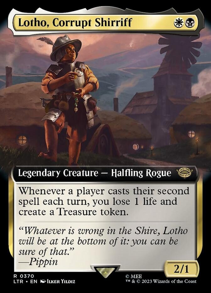 Lotho, Corrupt Shirriff (Extended Art) [The Lord of the Rings: Tales of Middle-Earth] | Jomio and Rueliete's Cards and Comics